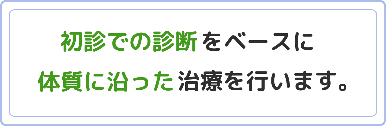 再診の説明