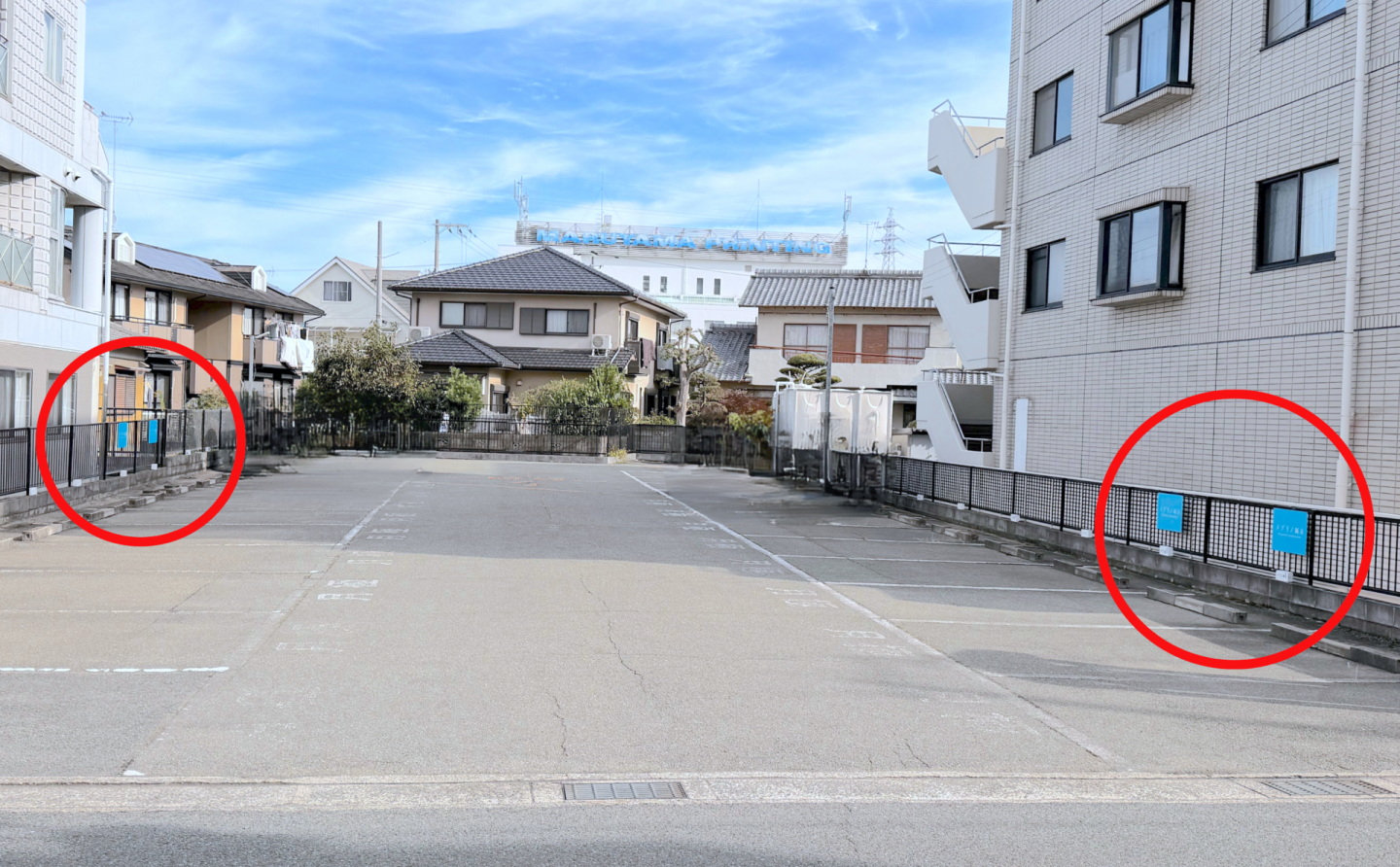 当院の専用駐車場の案内